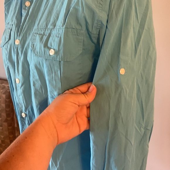 [Island Company] Blue Button Down Shirt - Size XL - Picture 4 of 6